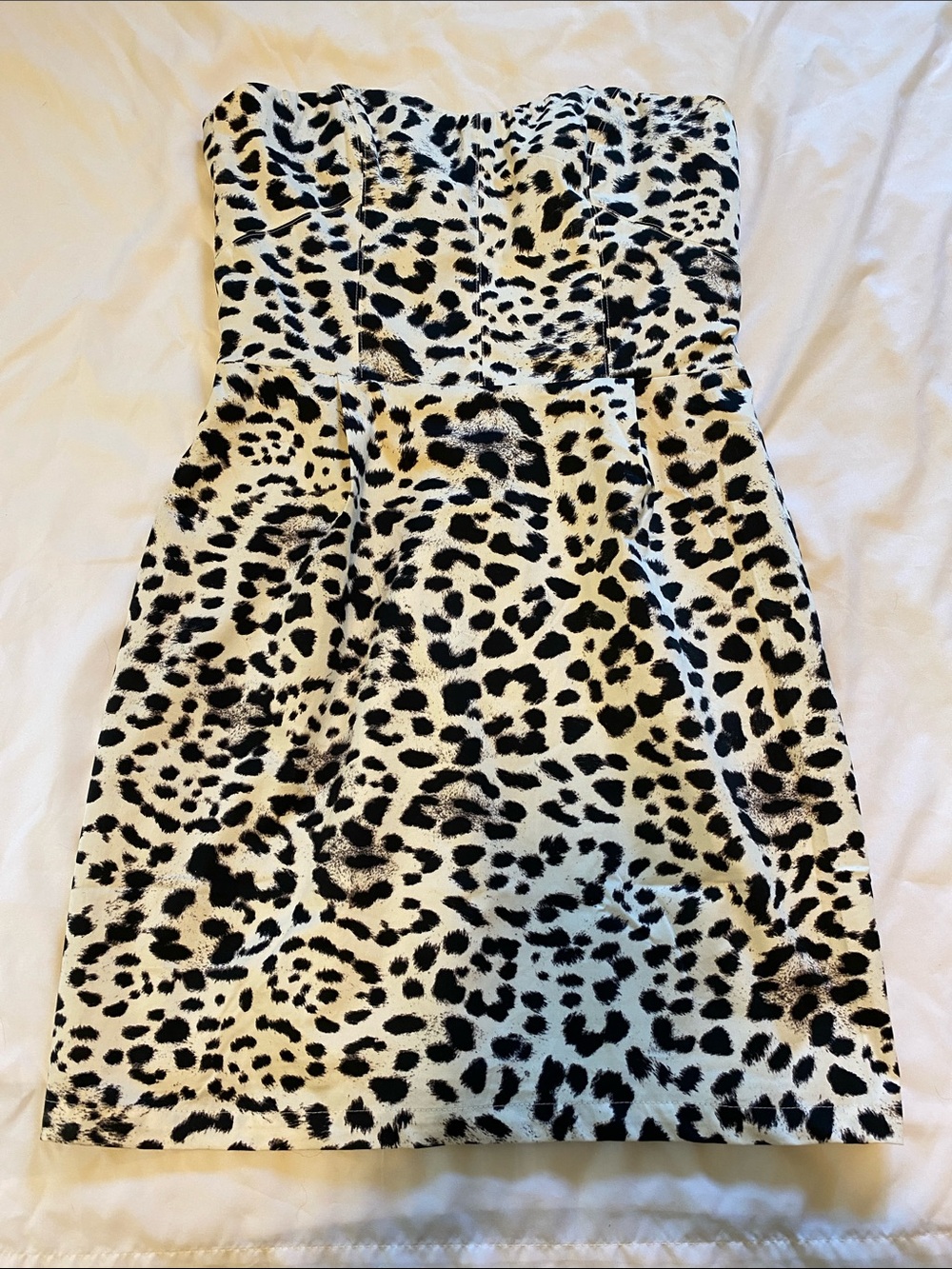 NWT H&M Snow Leopard Dress sz 10